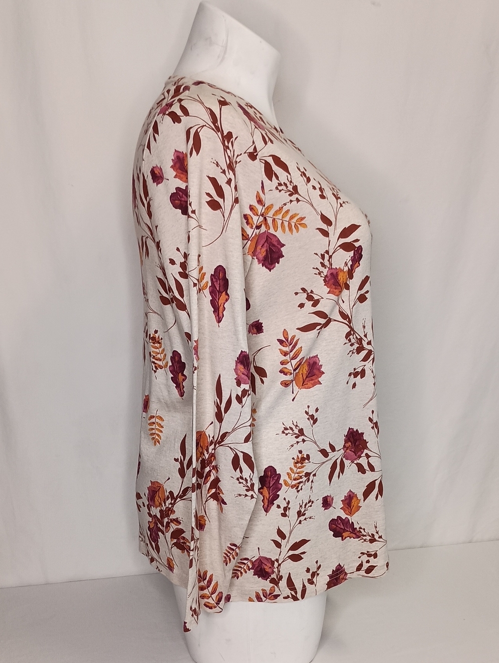 Women's Size 1X 100% COTTON Classic Long sleeve Tee Fall Autumn - Picture 3 of 7